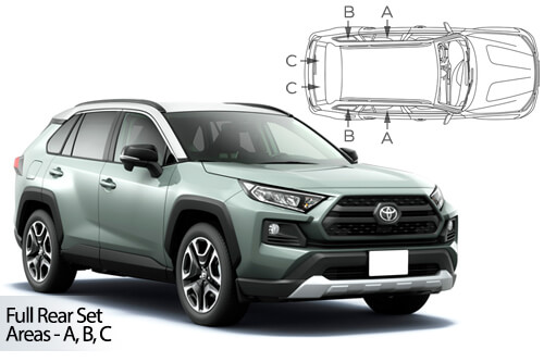 Car Shades - Toyota Rav4 5dr 2019> Full Rear Set