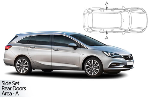 UV Privacy Car Shades - Vauxhall Astra Estate 16> Rear Door Set