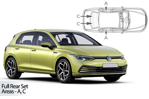 Car Shades - VW Golf MK8 VIII 2020> Full Rear Set