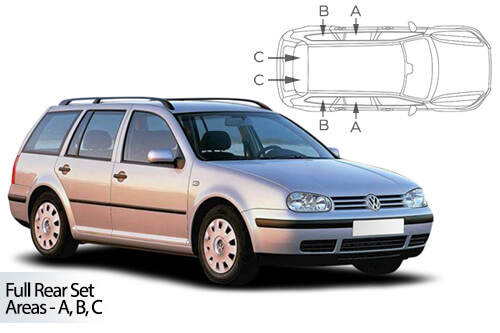 Car Shades Volkswagen Golf (MK4) Estate 99-04 Full Rear Set