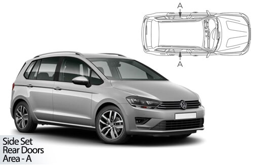 UV Car Shades - VW Golf Sportsvan 2014>20 Rear Door Set