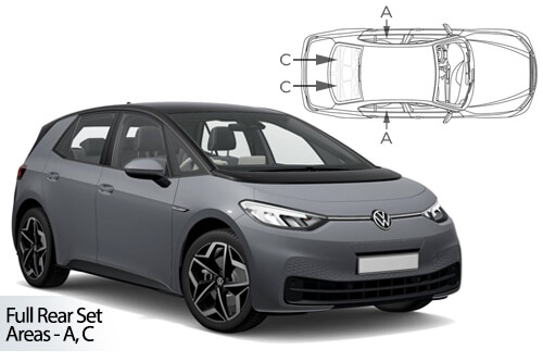Car Shades - VW ID.3 5dr 2019> Full Rear Set