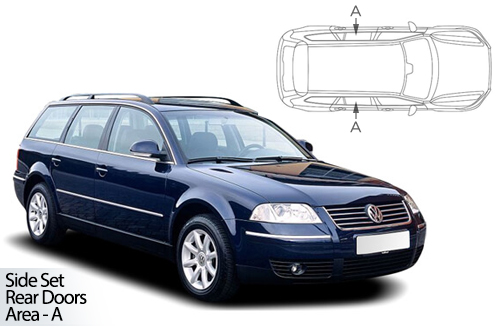 UV Car Shades - VW Passat Estate 1996-2005 Rear Door Set