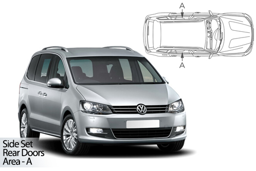 UV Privacy Car Shades - VW Sharan 5dr 11>20 Rear Door Set