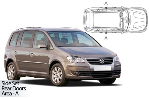 UV Car Shades - VW Touran 5dr 03-10 Rear Door Set