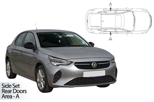 Car Shades Vauxhall Corsa 5dr 19> Rear Side Set