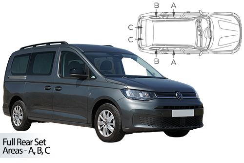 Car Shades Caddy Maxi 2020> Full Rear Set